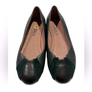 Esska Women's Beli Flat Shoe Green Size 7